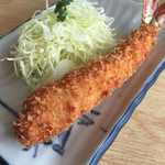 まるは食堂旅館 - エビフライ(コースの一品)