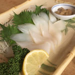 まるは食堂旅館 - アオリイカ お刺身