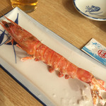 まるは食堂旅館 - エビ塩焼き(コースの一品)