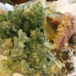 うずら家 - 高原野菜の天ぷら