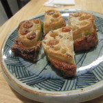 ヨナヨナ - 蓮根のはさみ揚げ