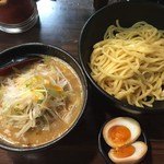 麺処 花田 - 味噌つけ麺+味玉