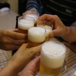 四川家庭料理 珍々 - ビールでカンパーイ♪♪♪