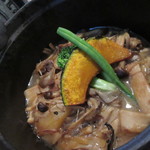 [ランチ］たっぷりキノコの秋のポークシチュー