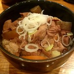 串もん利げん - もつ煮ぶっかけ（下にはご飯あり）