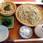 そば切り なかむら - もり＋五目おこわ