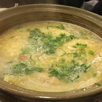 串焼き いの田 - 鳥鍋→〆ラーメン、ラーメンか雑炊か、選択可