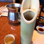 かにしげ - 竹冷酒、￥750/1合