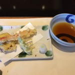 かにしげ - ずわいがいの天麩羅