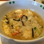 かにしげ - 取り分けた雑炊