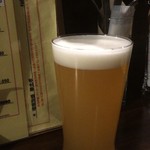 カフェ アンド クラフトビール ダイニング ソウルバード - 【1杯目】桃ヴァイツェン（L:880円）、撮影了承済み