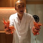 銀座 しのはら - 活きの大牡丹海老