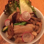 NOBU TOKYO - スクィッドパスタ丼　〜焦し醤油とガーリックが香る〜