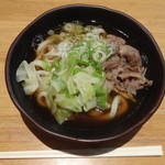 大俵屋 - 黒毛和牛肉うどん　550円