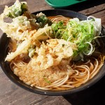 天童製麺 - かき揚げそば