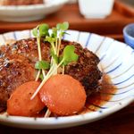 珈琲と定食 MoRiSaN - 20161105ハンバーグ・アップ