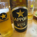 Tonkatsu Suzumoto - ビールはいろいろあって、2本目はサッポロ。