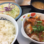 松屋 - 鶏のチリソース定食630円