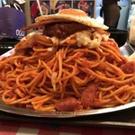 スパゲッティーのパンチョ - ナポリタン星人トッピング全部乗せ【料理】 