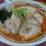 ラーメン 寳龍 - 激辛チャーシュー麺(バラ肉)1000円