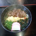 Udon Sankei - 肉うどん+海老天