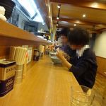ラーメン BooBoo太郎。 - カウンターの様子。