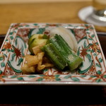 ごだん 宮ざわ - お漬け物の盛りあわせ