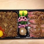 Ajino Umebachi - 米沢牛ステーキ弁当@2,600