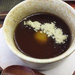 紫波サービスエリア 下り レストラン - 栗入り黒糖くず餅