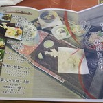 紫波サービスエリア 下り レストラン - 添えられているメニュー詳細