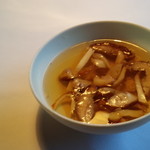 Restaurant Satoshi.F - 金華豚とポルッチーニのスープ