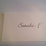 Restaurant Satoshi.F - カード