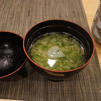 寿司竹 - 海苔の味噌汁
