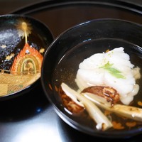 京都 吉兆 嵐山本店 - お椀　カサゴと松茸