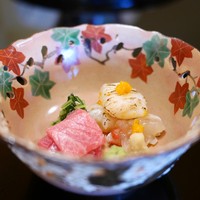 京都 吉兆 嵐山本店 - 造里　伊勢海老（長崎）と鮪（龍飛岬）