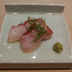 鮨 とかみ - 金目鯛塩漬け
      