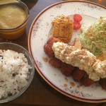 カフェ・ラ・トープ - タルタルチキンカツセット！