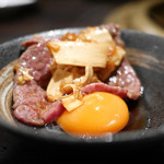 SATOブリアン - シャトーブリアン松茸すき焼き風（福岡県糸島のつまんでご卵）