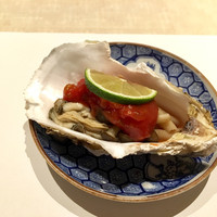 菜花むら - 牡蠣の酒蒸しと冬キノコ カクテルソース