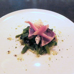 ザ・カフェ by アマン - 鰹のマリネに茗荷のピクルス