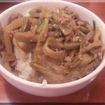刀削麺の西安屋台　Little XI'AN - ザーサイ丼(2010/11/24)