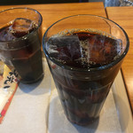 カフェ ソラーレ - アイスコーヒー・大きいサイズと普通サイス