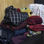 焼肉の龍巳 - 寒さしのぎの丹前や毛布（！！）