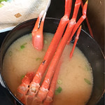 わらべ菜魚洞 - カニ汁(カニ汁定食セット)