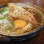 山本屋本店 - 味噌煮込みうどん(海老天ぷら入り)