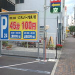 cafe＋gallery co9． - このコインパーキングが近いかな