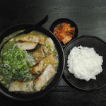 ラー麺マン - みそチャーシュー入り定食