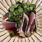 四季肴酒家 きなり - H28.10.29 戻りガツオのニラ正油