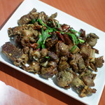 四川食府 - 自家製北京ダック（３，８８０円）にプラス５００円でいただける『鴨肉の唐辛子炒め』２０１６年１１月