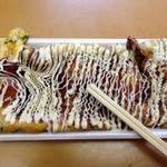 谷中 いか焼 やきや - いか焼ねぎ＋マヨーネーズトッピング(ねぎの人気は不動のもの。是非味わって下さい)